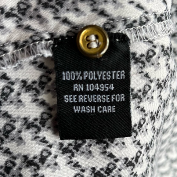 •Antilia Femme• Tab Sleeved Patterned Blouse - Size Small - Picture 7 of 9